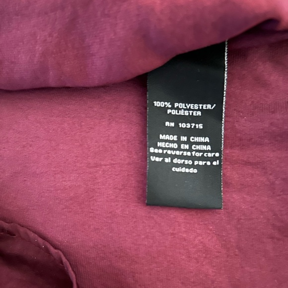 Zac & Rachel Flowy Wine Colored Bell Sleeve Peasant Blouse Size L - Picture 3 of 10